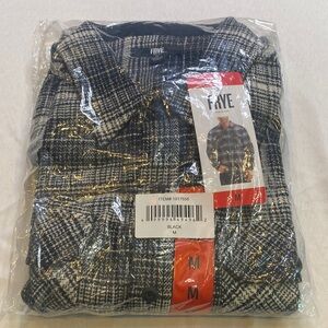Frye‎ Black and White Plaid Shirt